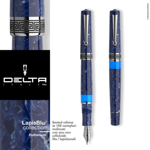 Hãng bút Ý Delta ra mắt phiên bản Lapis Blue Celluloid Limited Edition 188