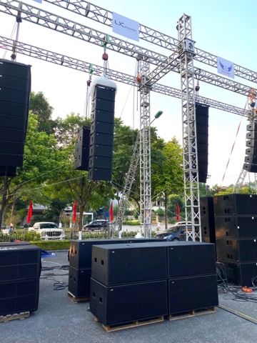Dàn Line array Thương Hiệu Lx acoustic demo tại TP_Lào Cai 2023