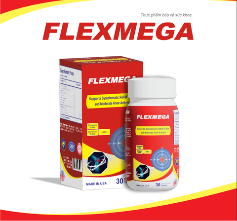 Viên uống tái tạo sụn khớp FLEXMEGA - hộp 30 viên - nhập khẩu Mỹ