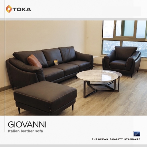 Bộ sưu tập sofa da thật Italia Giovanni đẳng cấp và thời thượng