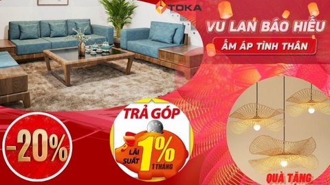 Chương trình khuyến mãi Mừng lễ Vu Lan tại Nội thất Toka
