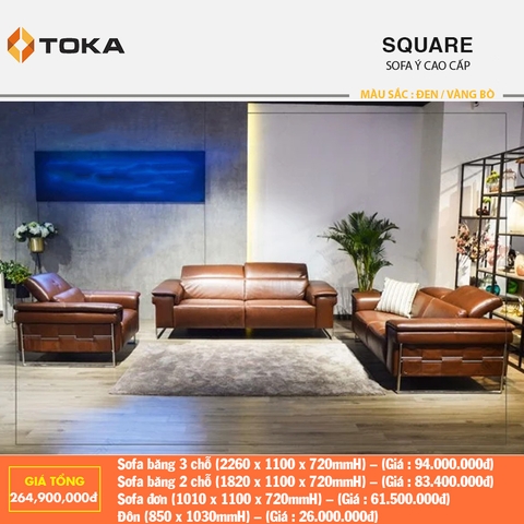 Sofa da thật cao cấp tại Thái Nguyên - TOKA