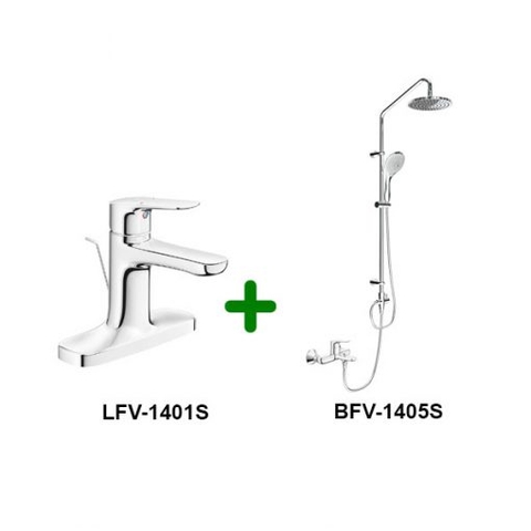 Combo Vòi chậu + Sen tắm LFV-1401S+BFV-1405S