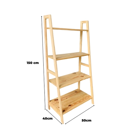 Kệ sách 4 ngăn nan khít An Furniture