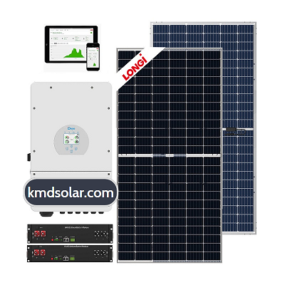 Combo 8kWp Inverter Hybrid DEYE và tấm pin JINKO , LONGI ,JA SOLAR,....