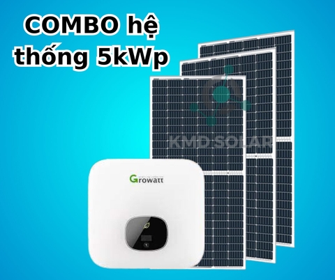 Combo Điện Mặt Trời 5kWp - HOÁ ĐƠN ĐIỆN TỪ 1 ĐẾN 2.TR