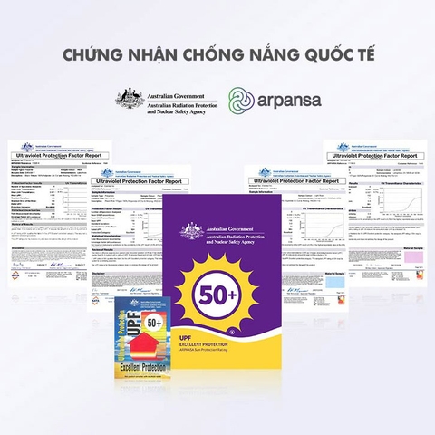 Chứng nhận chống nắng ARPANSA