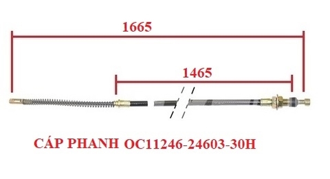 CÁP PHANH PHẢI (L1665/1465; D-G)  OC11246-24603-30H