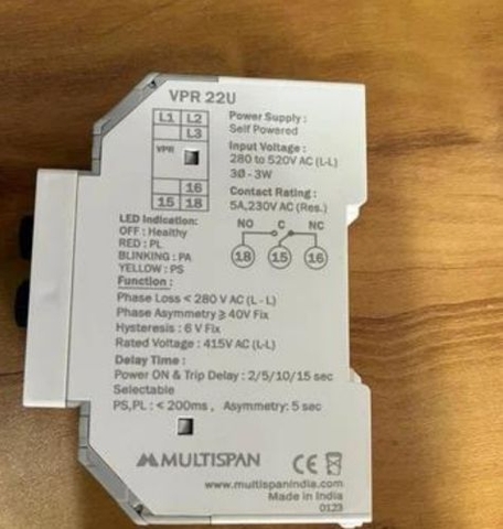 Rơ le Bảo Vệ Quá Áp, Thấp Áp VPR-22U Multispan 4 vpr 22u