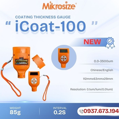 Máy đo độ dày lớp phủ iCoat-100 NEW