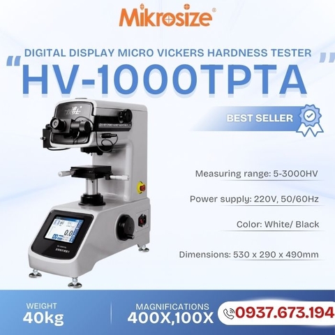 Máy đo độ cứng Micro Vickers kỹ thuật số HV-1000TPTA