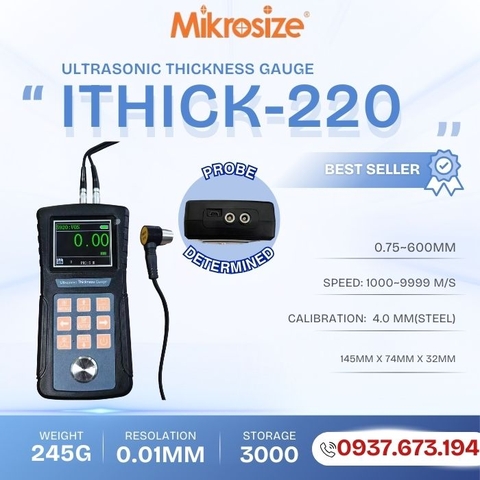 Máy đo độ dày siêu âm iThick-220