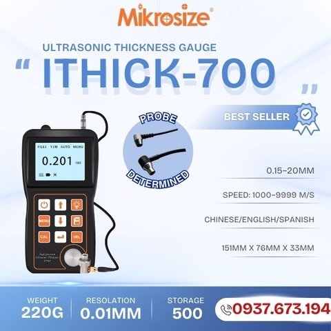 Máy đo độ dày siêu âm iThick-700