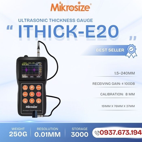 Máy đo độ dày siêu âm điện từ iThick-E20