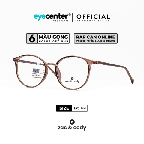 [C09] Gọng kính cận nữ chính hãng ZAC & CODY lõi thép chống gãy nhiều màu casual.09  ZC 8250 by Eye Center Vietnam