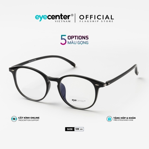 [C15]Gọng kính cận chính hãng EYECENTER nhựa dẻo chống gãy siêu nhẹ  EC 215 by Eye Center Vietnam