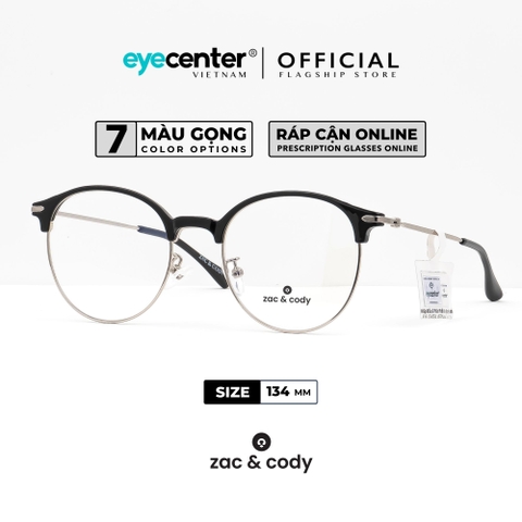 [C03] Gọng kính cận nam nữ chính hãng ZAC & CODY kim loại chống gỉ nhiều màu casual.03 2736 by Eye Center Vietnam