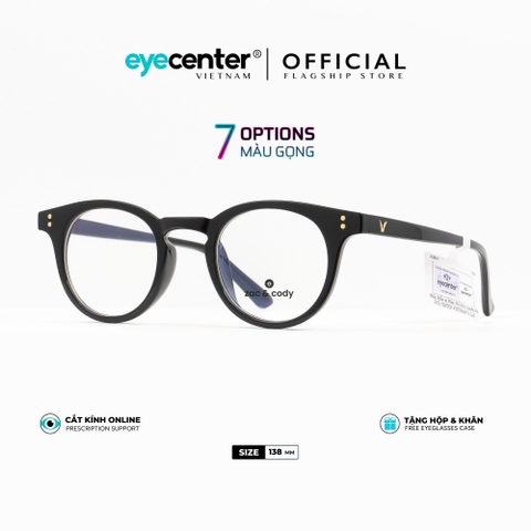 [K41] [8010 = 2129] Gọng kính cận nam nữ  chính hãng EYECENTER gọng nhựa chống gãy  K8010 by Eye Center Vietnam