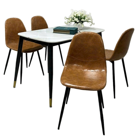 Bộ bàn ăn 4 ghế nhỏ gọn cho căn hộ BBA-08