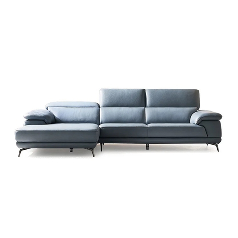 Ghế sofa góc L tựa gật gù bọc da microfiber SFL-14