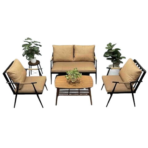 Bộ bàn ghế sofa khung sắt mặt nệm SFS-02