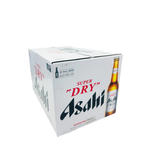 Asahi Super Dry Bottle Beer 24x330ml