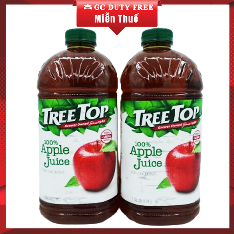 Nước ép táo nguyên chất Tree Top 100% Apple Juice, 1 Gallon, 2 ct ( lốc 2 chai)