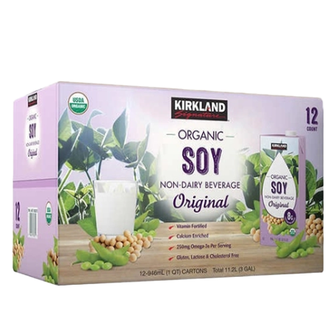 Kirkland Signature Organic Soy Non-Dairy Beverage, Original 12/32oz