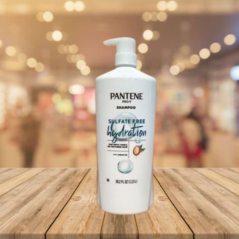 Dầu Gội Pantene Pro-V Sulfate Free Hydration Shampoo with Argan Oil 38.2 oz ( 1.13L)