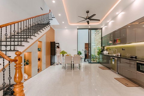 Giải pháp thiết kế không gian bếp hiện đại tiện nghi