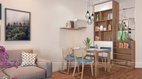 Thiết kế nội thất căn hộ hiện đại tinh tế HD Mon