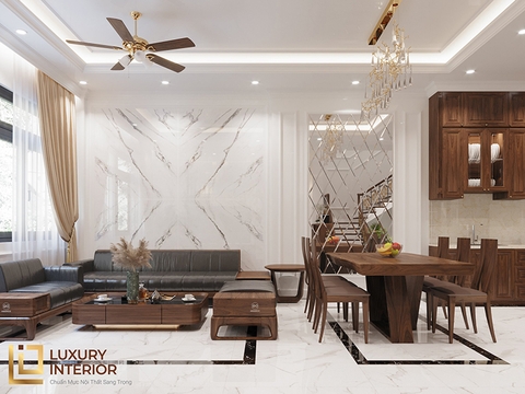 Thiết kế nội thất căn hộ chung cư 2 phòng ngủ sang trọng