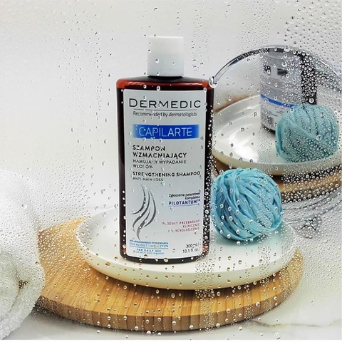 Dầu gội giảm rụng tóc & làm dày tóc Dermedic CAPILARTE Strengthening, anti-hair loss shampoo