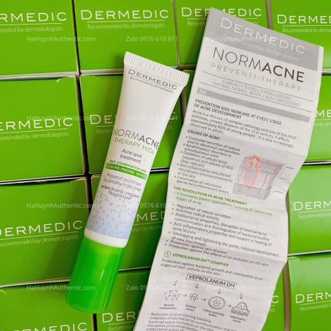 Kem điều trị mụn và đốm mụn Dermedic NORMACNE Acne Spot Treatment