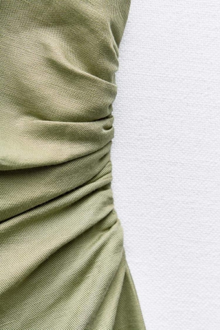 𝐋𝐈𝐍𝐄𝐍 𝐁𝐋𝐄𝐍𝐃 𝐌𝐈𝐃𝐈 𝐃𝐑𝐄𝐒𝐒 𝐖𝐈𝐓𝐇 𝐂𝐔𝐓-𝐎𝐔𝐓 𝐃𝐄𝐓𝐀𝐈𝐋 - 𝐕𝐚́𝐲 𝐦𝐢𝐝𝐢 𝐥𝐢𝐧𝐞𝐧 𝐩𝐡𝐨̂́𝐢 𝐜𝐮𝐭-𝐨𝐮𝐭