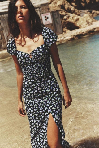 𝐋𝐈𝐍𝐄𝐍 𝐁𝐋𝐄𝐍𝐃 𝐅𝐋𝐎𝐑𝐀𝐋 𝐏𝐑𝐈𝐍𝐓 𝐃𝐑𝐄𝐒𝐒 - 𝐕𝐚́𝐲 𝐡𝐨̣𝐚 𝐭𝐢𝐞̂́𝐭 𝐡𝐨𝐚 𝐯𝐚̉𝐢 𝐥𝐢𝐧𝐞𝐧 𝐩𝐡𝐚