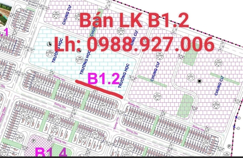 Bán Liền Kề B1.2LK3 Nhìn Trường KĐT Thanh Hà