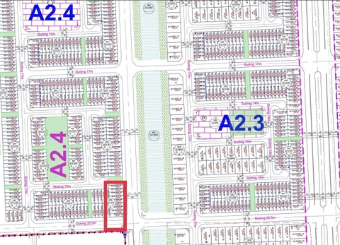 Bán liền kề A2.4LK18 đường 25m KĐT Thanh Hà Cienco5