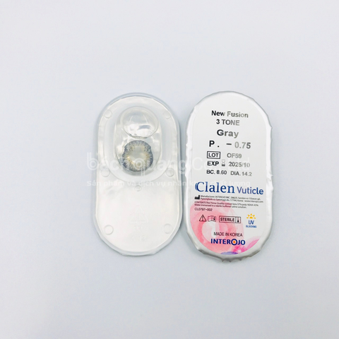Kính áp tròng Clalen Vuticle 3 Months - GRAY