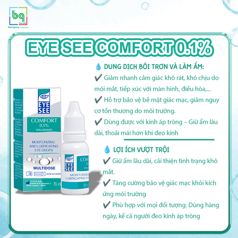Dung dịch nhỏ mắt AVIZOR EYE SEE COMFORT 0.1%