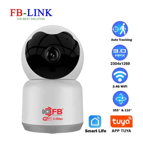 Camera IP Wifi Robo FB-Link TY302 3.0M (Phần mềm Tuya, Quay theo chuyển động, Đàm thoại 2 chiều)