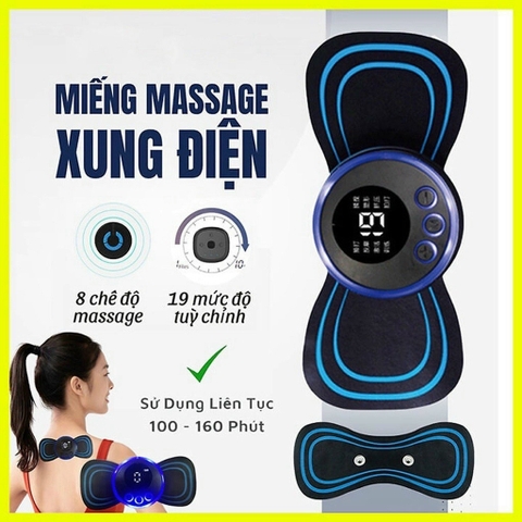 Miếng massage xung điện cánh bướm giảm đau