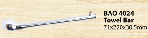 Thanh treo khăn Inox Bao BN 4024 - Phụ kiện nhà vệ sinh, nhà tắm