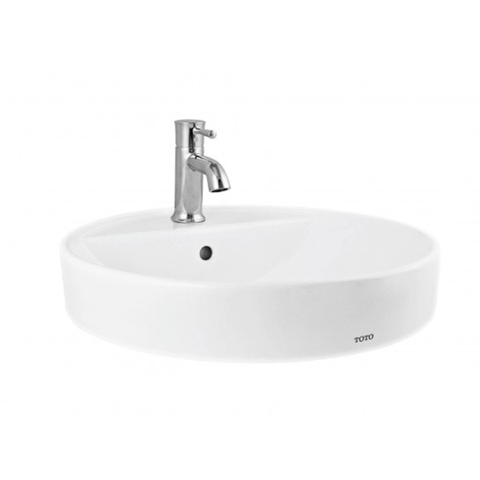 Lavabo chậu rửa mặt TOTO LT700CTR#XW đặt bàn sứ chống bám bẩn