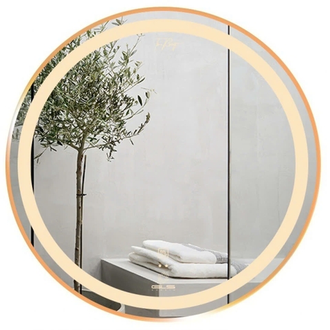 Gương Led GLS Q23C85 Dòng Q Ánh Sáng Trong 60 cm Màu Vàng Rose