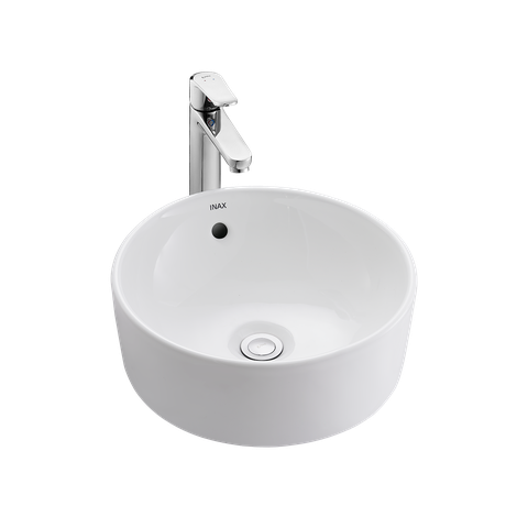 Lavabo chậu rửa mặt INAX AL-295V đặt bàn sứ chống bám bẩn Aquaceramic (AL295V)