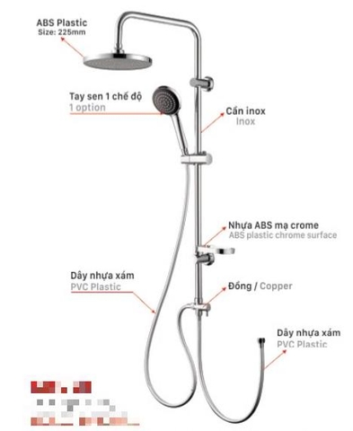 Sen cây tắm đứng KSN KSSC-02