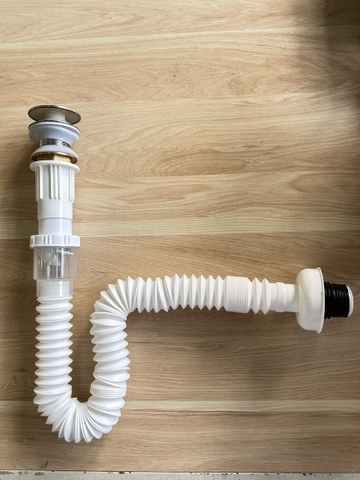 Ống thải Timo ruột gà nhựa nút nhấn