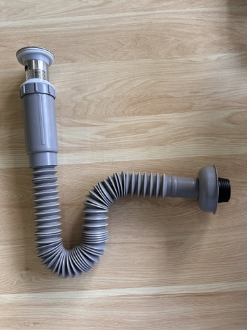 Ống thải Timo ruột gà nhựa nút lật đầu inox