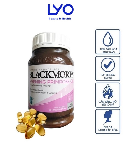 Viên Uống Tinh Dầu Hoa Anh Thảo BLACKMORES EVENING PRIMROSE OIL 190 viên của Úc